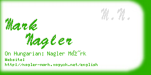 mark nagler business card